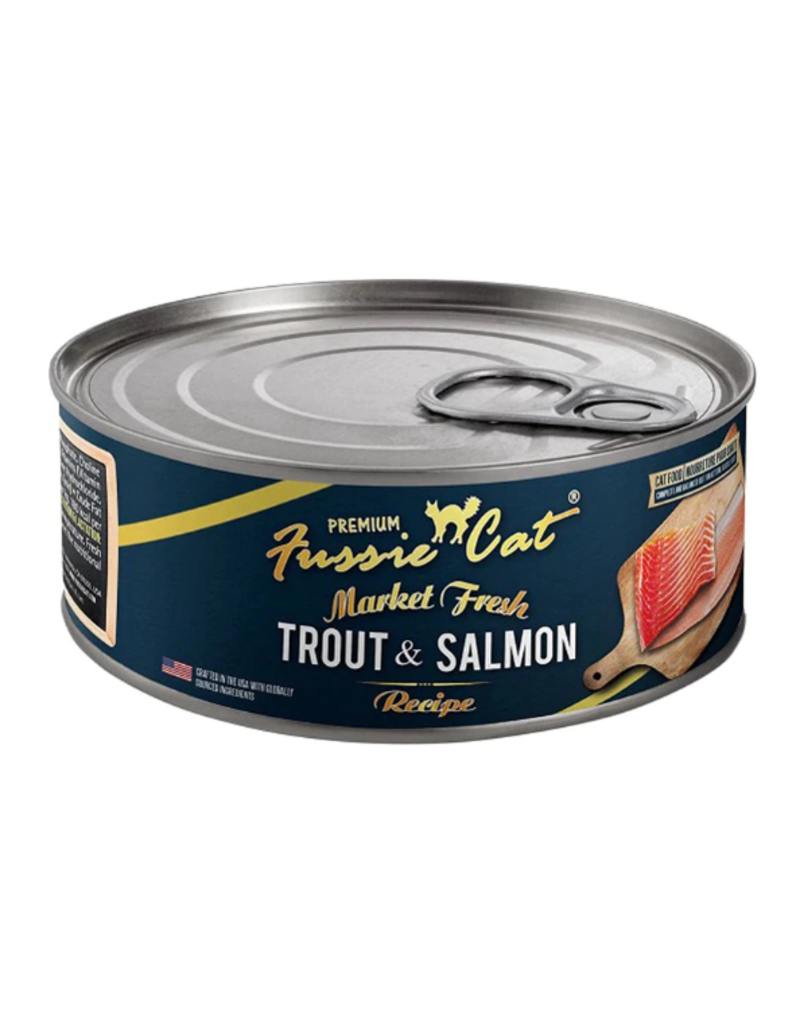 Fussie Cat Fussie Cat Market Fresh Trout & Salmon Pate Cat Can 5.5oz/24