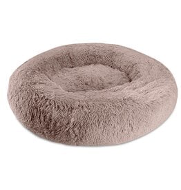 Arlee Shaggy Calming Donut Bed Blush Small 22 x 22 x 8"