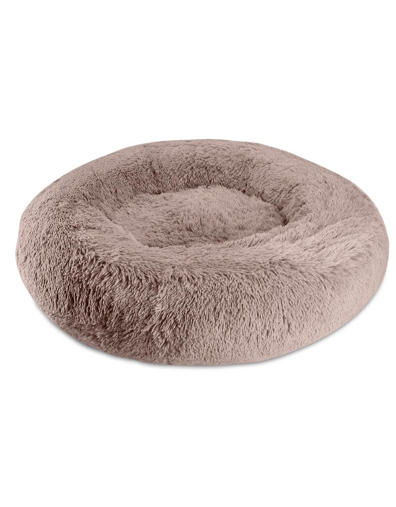 Arlee Shaggy Calming Donut Bed Blush Small 22 x 22 x 8"