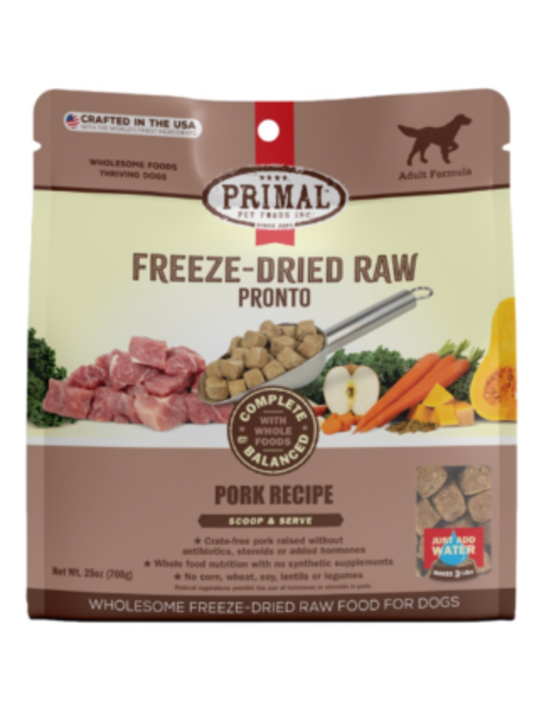 Primal Primal Freeze Dried Raw Pronto Pork Recipe Dog Food 25oz