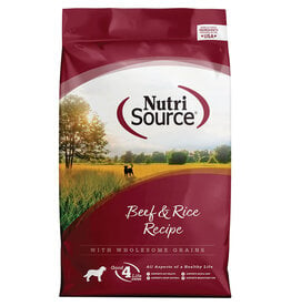 Nutrisource NutriSource Adult Beef and Rice Dog Food 15 lb