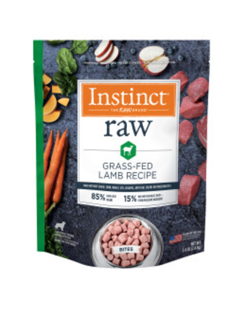 Nature's Variety Instinct Frozen Raw Bites GF Grass-Fed Lamb Recipe Dog Food 2.7 lb