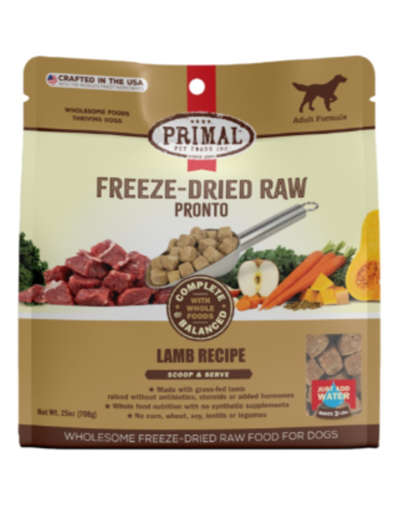 Primal Primal Freeze Dried Raw Pronto Lamb Recipe Dog Food 25oz