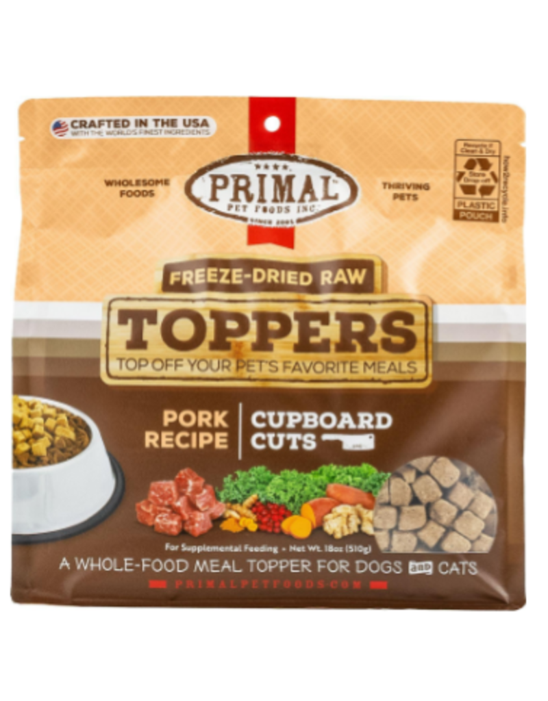 Primal Primal Freeze Dried Raw Pork Recipe Toppers For Dogs 18oz