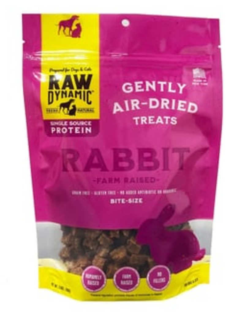 Raw Dynamic Raw Dynamic Air Dried Rabbit Recipe Treats For Dogs & Cats 3.6oz
