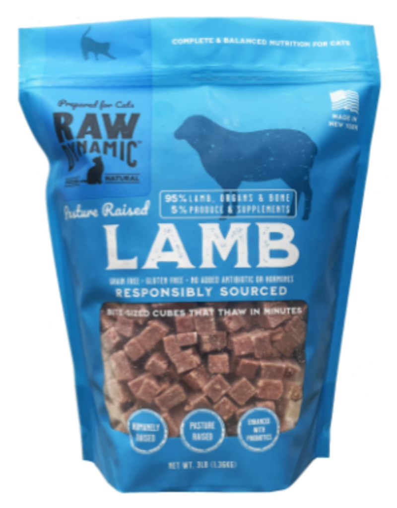 Raw Dynamic Raw Dynamic Frozen Lamb Cat Food 3 LB