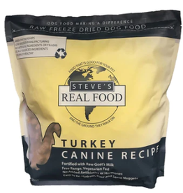 Steve's Real Food Freeze Dried Raw Turkey Nuggets For Dogs 1.25LB