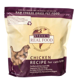 Steve's Real Food Freeze Dried Raw Chicken Nuggets For Dogs & Cats 1.25LB