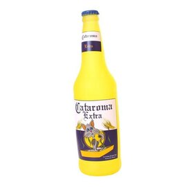 VIP Products Silly Squeaker Beer Bottle Cataroma, Squeaky Novelty Dog Toy
