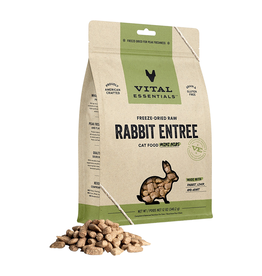 Vital Essentials VITAL ESSENTIALS CAT FREEZE DRIED MINI NIBS RABBIT 12OZ