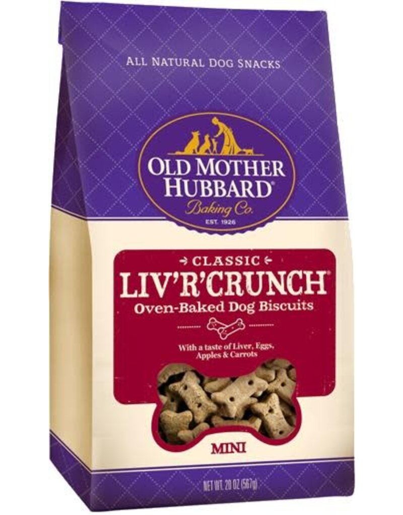 Old Mother Hubbard Old Mother Hubbard Extra Tasty Mini Liv'R'Crunch Biscuit 6/20 oz Case