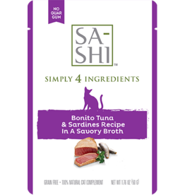 Sa- Shi Rawz Sa-Shi Bonito Tuna & Sardines Wet Cat Food Compliment 1.76oz