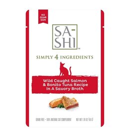 Sa- Shi Rawz Sa-Shi Wild Caught Salmon & Bonito Tuna Wet Cat Food Compliment 1.76oz