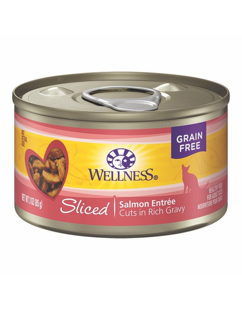 Wellness Wellness Complete Health Sliced Salmon Entree Canned Cat Food 3oz