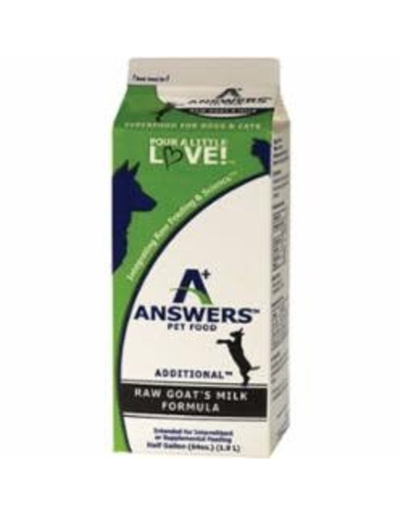 Answers Answers Goat Milk Half Gal