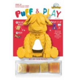 Yeti Dog Chew Puff & Play Hangry Yak (Yellow)