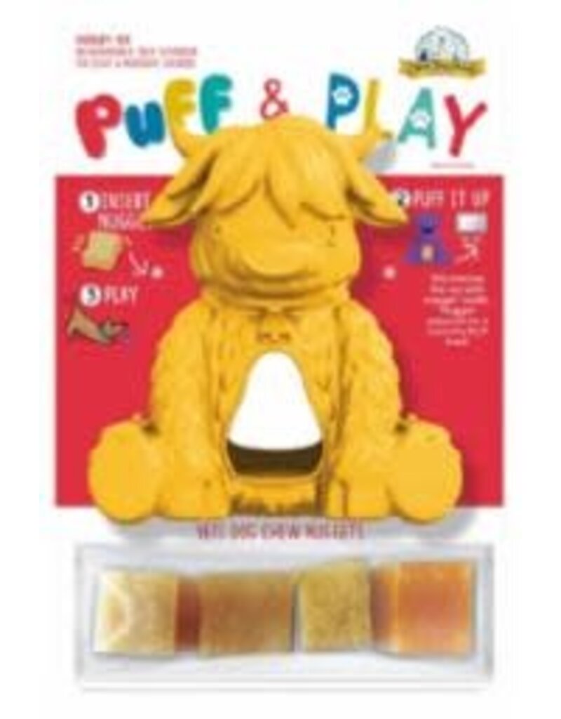 Yeti Dog Chew Puff & Play Hangry Yak (Yellow)