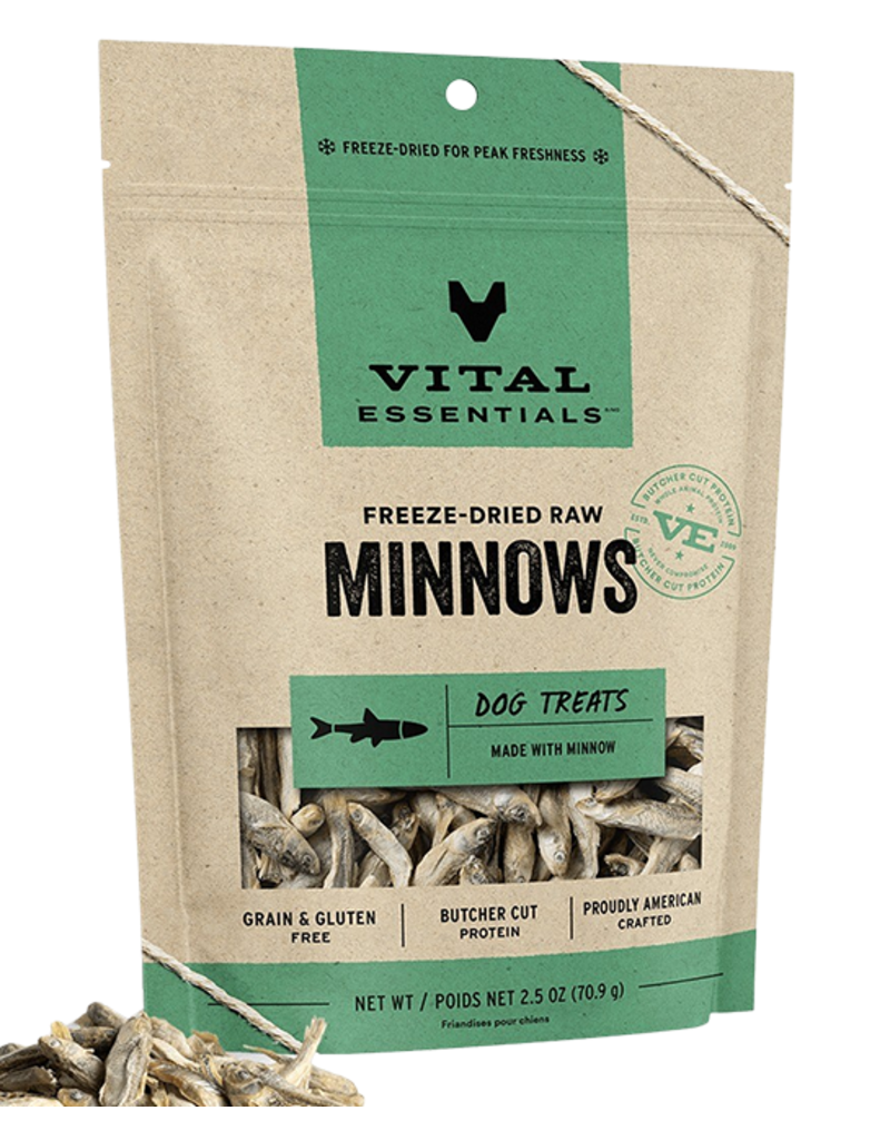 Vital Essentials Vital Essentials Freeze-Dried Minnows Dog Treats 2.5oz
