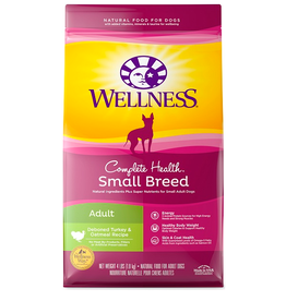 Wellness Wellness Small Breed Complete Health Adult Turkey & Oatmeal Recipe Dry Dog Food- 4 LB.