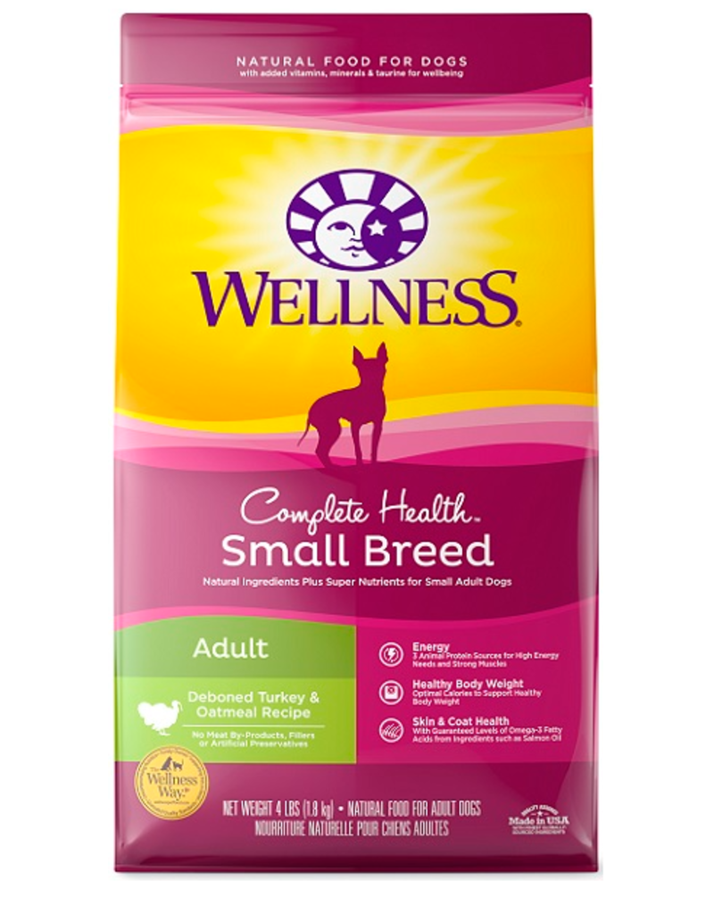 Wellness Wellness Complete Health Turkey & Oatmeal Small Breed Adult Dog Food 4LB