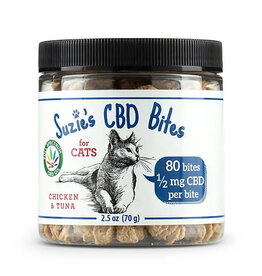 Suzie's CBD Suzie's CBD Bites Chicken & Tuna Recipe For Cats 1/2mg 80 Count