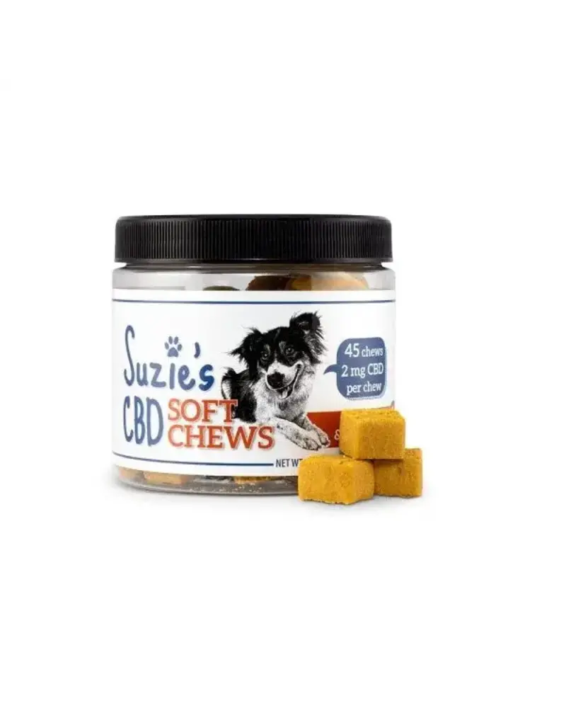 Suzie's CBD Suzie's CBD Chicken & Tumeric Soft Chews For Dogs 2mg 45 Count