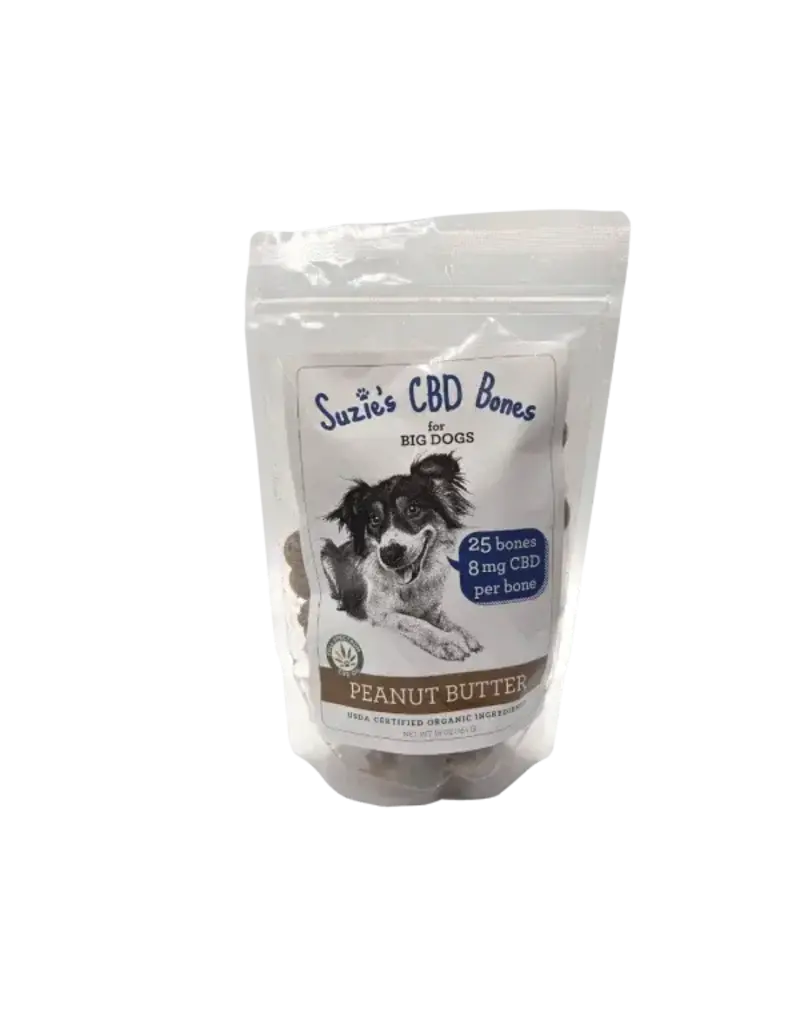 Suzie's CBD Suzie's CBD Bones Peanut Butter Recipe For Big Dogs 8mg 25 Count