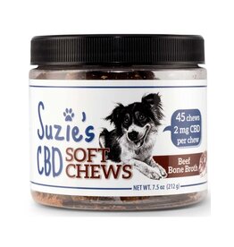 Suzie's CBD Suzie's CBD Soft Chews Beef Bone Broth Recipe For Dogs 2mg 45 Count