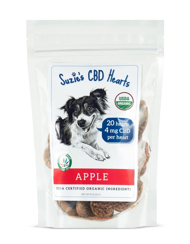 Suzie's CBD Suzie's CBD Treats Apple 7 oz. Bag  (20 Treats @ 4 mg CBD/treat)