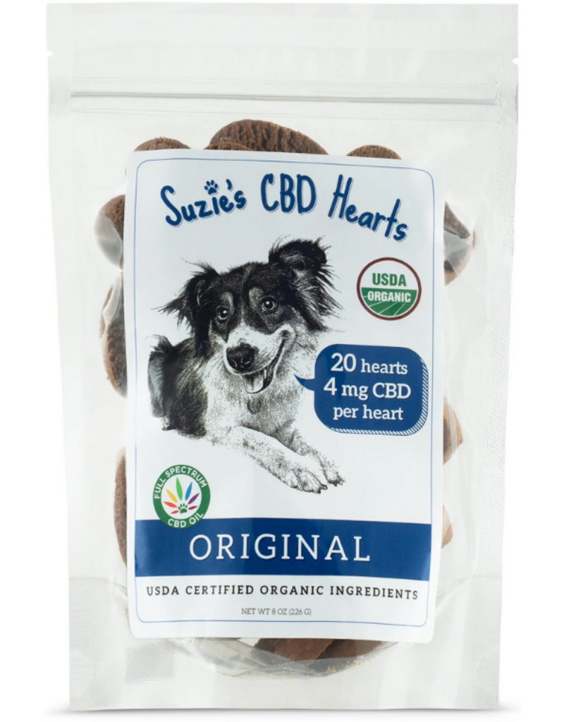 Suzie's CBD Suzie's CBD Hearts Original Recipe For Dogs 4mg 20 Count
