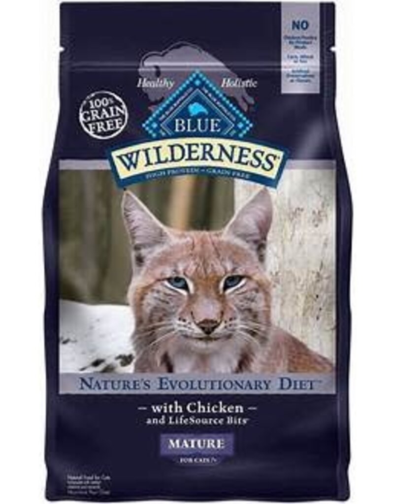 Blue Buffalo Blue Buffalo Wilderness Mature Grain Free Chicken Dry Cat Food 5-lb