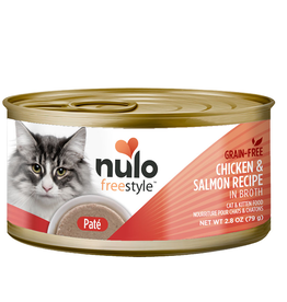 Nulo Nulo Freestyle Cat Pate Grain Free Chicken Salmon 2.8oz