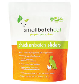 Small Batch SmallBatch Frozen Raw Chicken Sliders For Cats 3LB