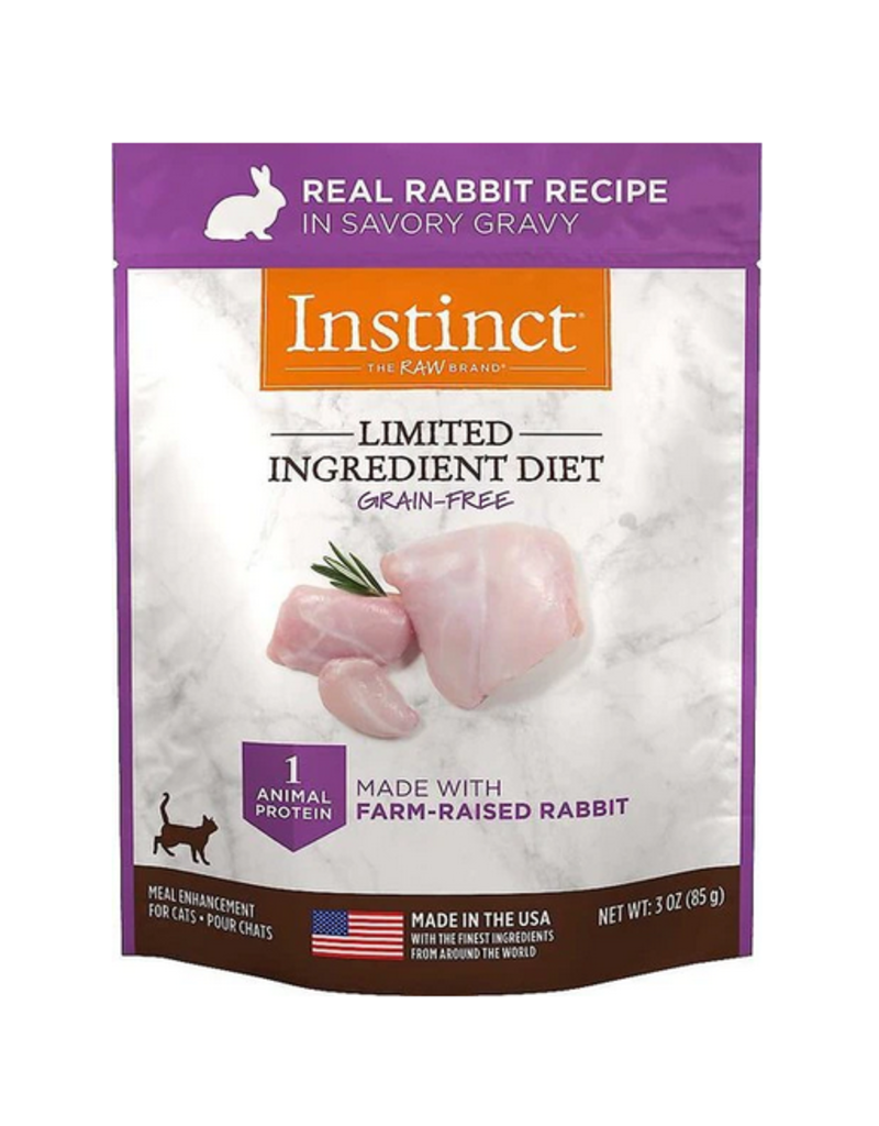 instinct Nature's Variety Instinct Lid Real Rabbit Pouches Cat 3 Oz