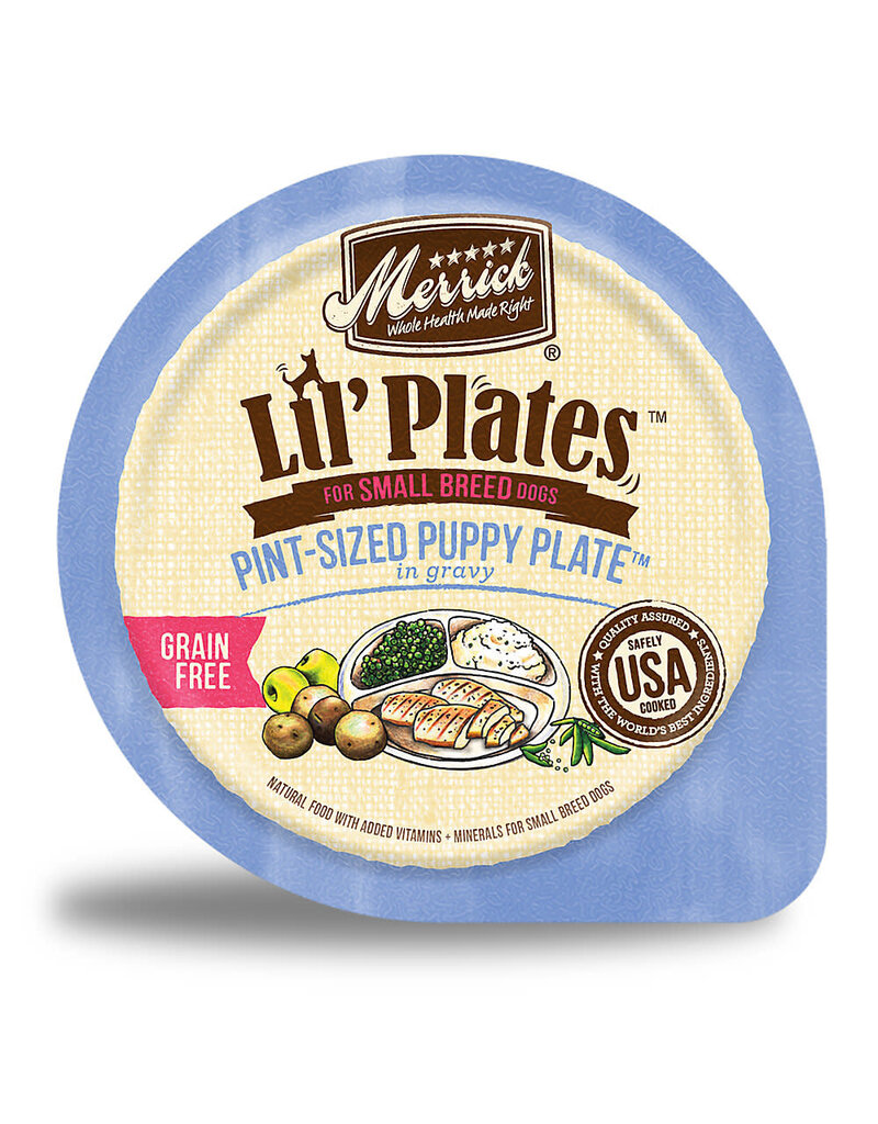 Merrick Merrick Lil' Plates Pint-Sized Puppy Plate Dog Food Small Breed Grain Free 3.5 oz