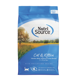 Nutrisource NutriSource Chicken Meal, Salmon & Liver Cat & Kitten Food 4LB