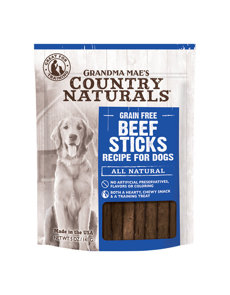 GRANDMA MAES COUNTRY NATURALS GRANDMA MAE'S COUNTRY NATURALS DOG BEEF STICKS 5OZ