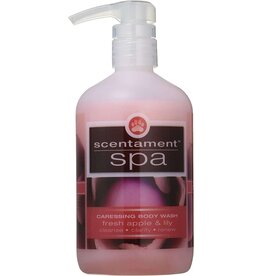 Scentament Spa Fresh Apple & Lily  Body Wash16 oz