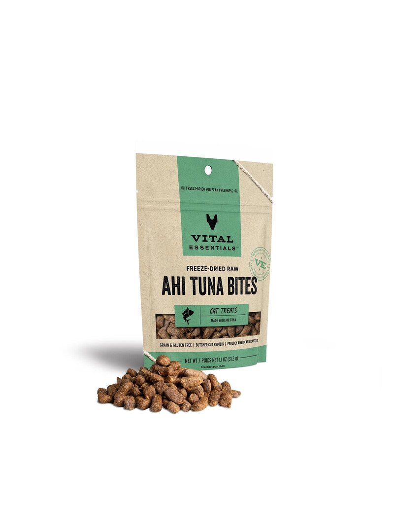 Vital Essentials Vital Essentials Freeze-Dried Ahi Tuna Bites Cat Treats 1.1 oz