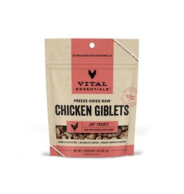 Vital Essentials Vital Essentials Freeze-Dried Chicken Giblets Cat Treats 1 oz