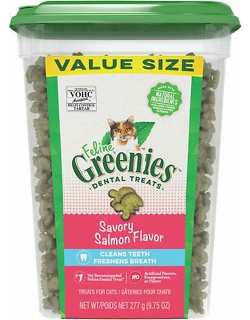 Greenies Greenies Feline Savory Salmon Flavor Adult Dental Cat Treats 9.75 oz