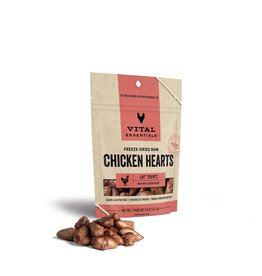 Vital Essentials Vital Essentials Freeze-Dried Chicken Hearts Cat Treats .8oz