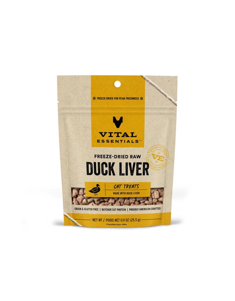 Vital Essentials Vital Essentials Freeze-Dried Duck Liver Cat Treats 0.9oz