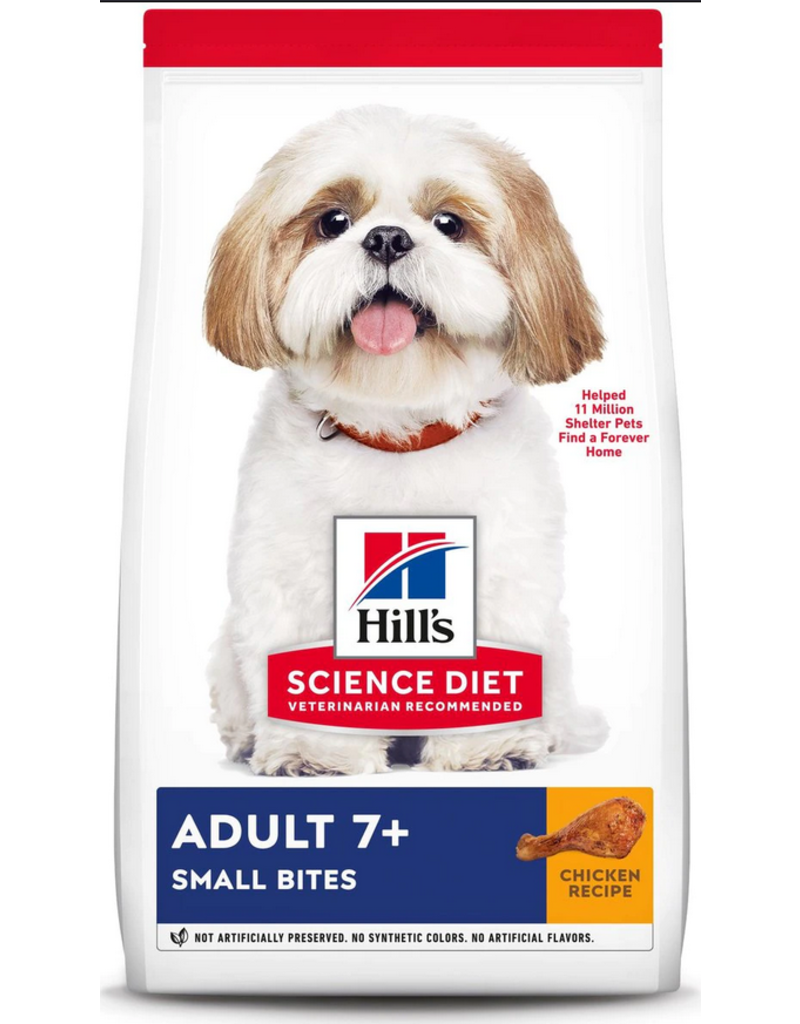 Hill's Science Hill's Science Diet Adult 7+ Small Bites Chicken & Rice Recipe Dry Dog Food 5LB (8159)