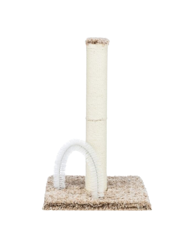 Trixie Pet Products TRIXIE Lola Scratching Post with Brush Cat Tree 24.4-in (Brown)