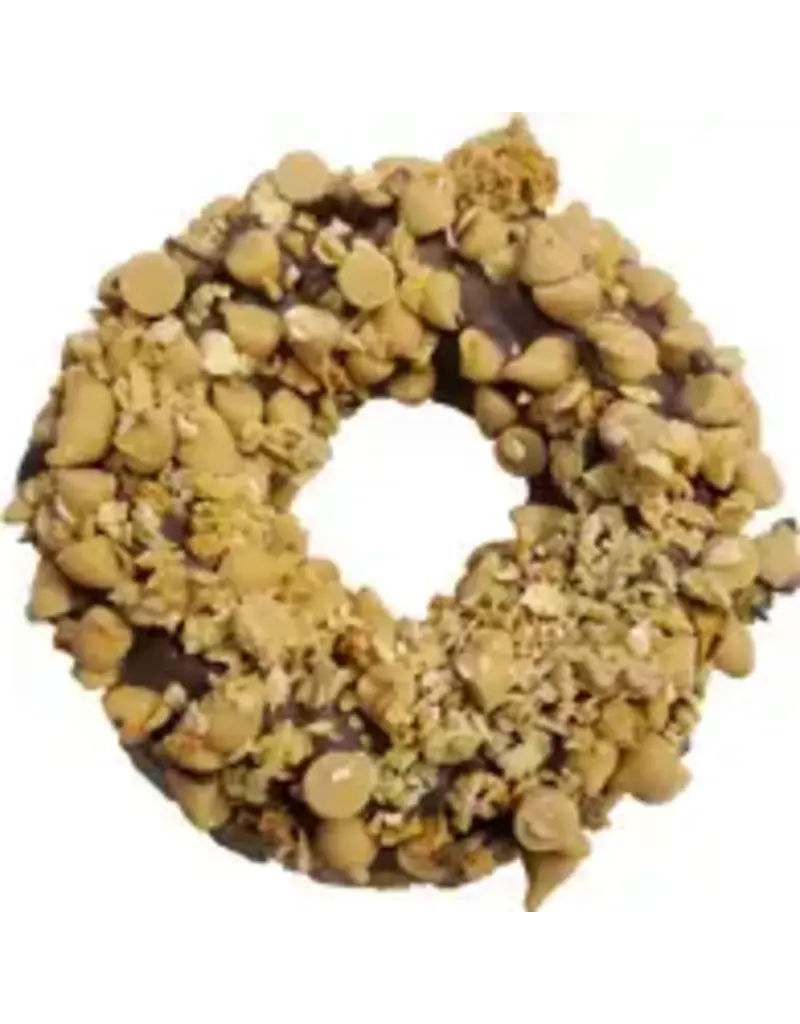 K9 Granola Factory K9 Granola Gourmet Donut, Carob Peanut Butter Crunch Donut Dog Treat