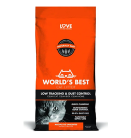Worlds Best Cat Litter World's Best Orange Low Tracking & Low Dust Multi-Cat Unscented Cat Litter 8LB