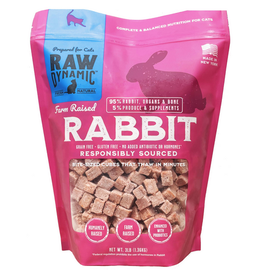 Raw Dynamic Raw Dynamic Frozen Raw Rabbit Recipe Cat Food 3LB