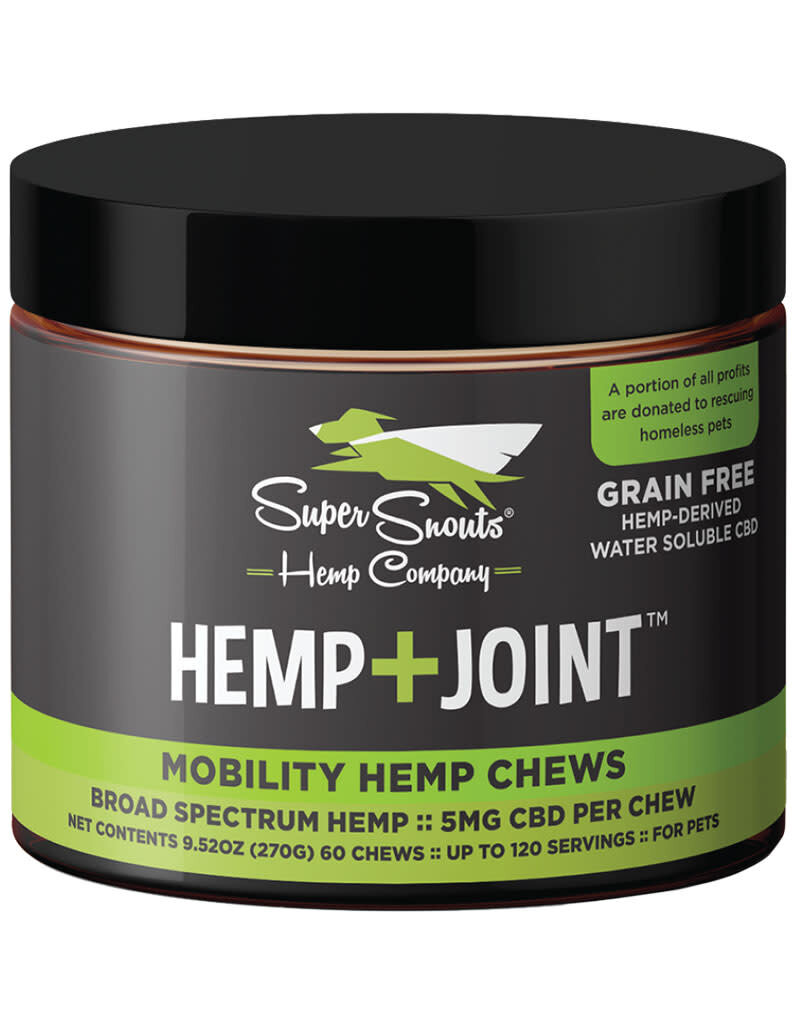 Super Snouts Hemp + Joint Mobility Hemp Chews For Dogs 60 Count