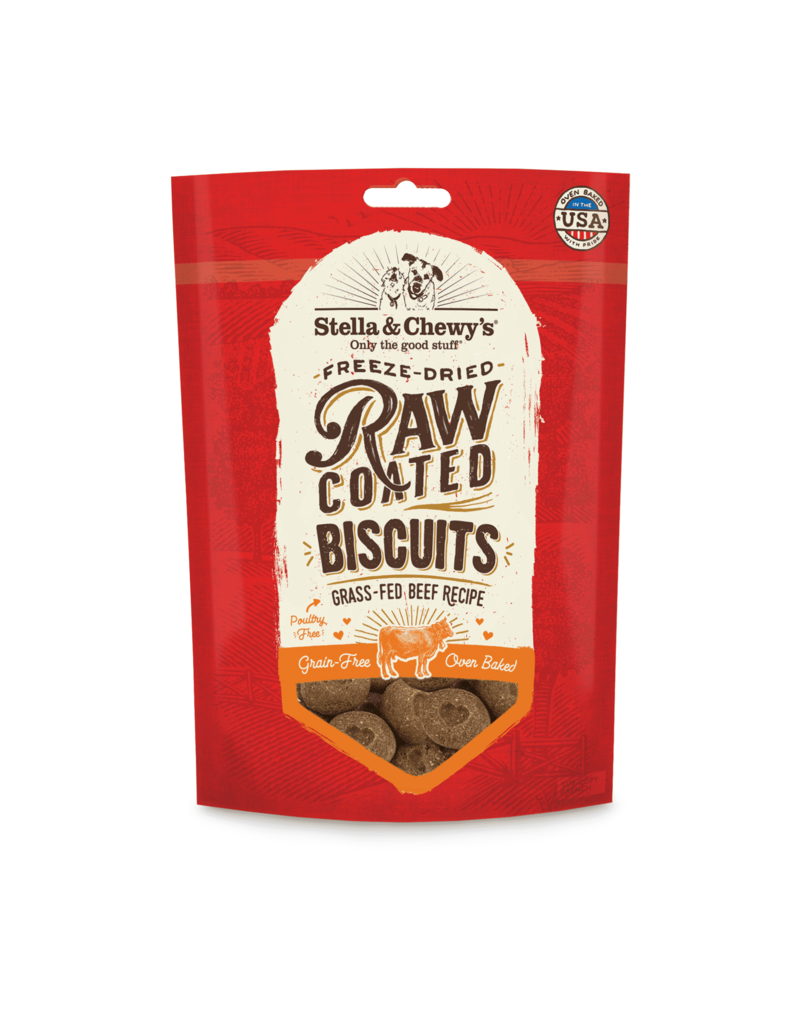 Stella & Chewy's Stella & Chewy's Raw Coated Beef Recipe Biscuit Dog Treats 9oz